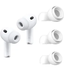 ★【3 組セット】For AirPods Pro3 イヤーピース シリコン イヤホン Greerass AirPods Pro 第3世代 イヤーチップ シリコーン製 脱落防止 遮音性 柔らかい 滑り止め S/M/Lサイズ 各1ペア (ホワイト)