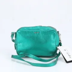 アニエスベー レザー ショルダーバッグ 斜め掛け クロスボディ シルバー 金具 ハンド トート レディース EEE CH14-6【中古】