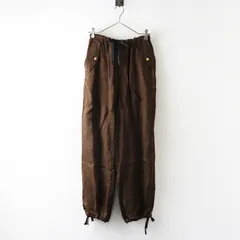 2023SS レリタージュ マルティニーク l'heritage martinique レーヨンリネン パンツ 1｜ブラウン【2400014798944】