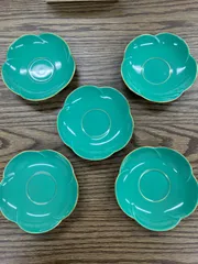 【未使用品】香蘭社 花モチーフ 小皿（茶托）5枚セット