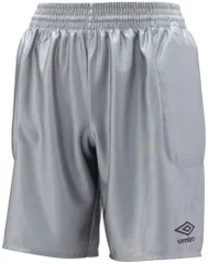アンブロ umbro サッカー GKパンツ 脇パッド付 メンズ ハーフパンツ ショートパンツ ボトムス 吸汗速乾 トレーニング フットボール ゴールキーパー 部活 練習 試合 新入部員 男性  UAS6700GP SLV シルバー
