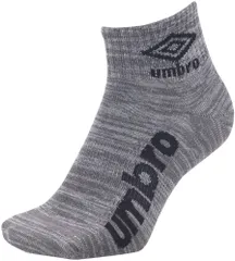 アンブロ umbro サッカー サッカー 3足組ショートソックス  UUAVJB03 MBNG 杢ブラック×杢ネイビー