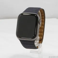 ソフマップ 〔中古品〕 Apple Watch Series 8 GPS + Cellular 45mm グラファイトステンレススチールケース インクレザーリンク【258】