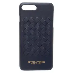 BOTTEGA VENETA(ボッテガヴェネタ) 携帯電話ケース イントレチャート 黒 スマートフォンケース レザー