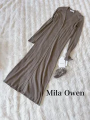 Mila Owen 前開きリブニットロングワンピース オーガニック
