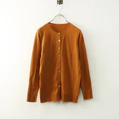 良品 ドゥーズィエムクラス MUSE de Deuxieme Classe FF grace クルーネックカーディガン  36 オレンジ┃トップス【2400014722499】