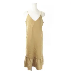 スピック&スパン Spick&Span ワンピース キャミワンピ ジャンパースカート ロング 切替 ウール ストレッチ ベージュ /AO8