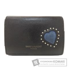 サンローラン YSL 折り財布 ハート スタッズ 限定品 ブラック サンローラン YSL 折り財布 ハート スタッズ 限定品 ブラック - メルカリ