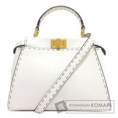 FENDI フェンディ ピーカブー ミニ セレリア 2WAY ハンドバッグ カーフ レディース [中古]