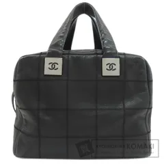 CHANEL シャネル チョコバー シルバー金具 トートバッグ カーフ レディース [中古]