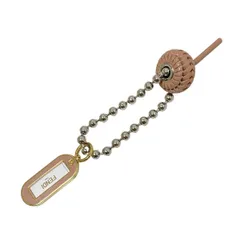 フェンディ キーホルダー(チャーム) モジュール チャーム ピンクベージュ×シルバー×ゴールド バッグチャーム/ボールチェーン レザー