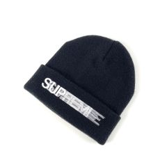 SUPREME モーションロゴ ビーニー ブラック 新品 シュプリーム ニット