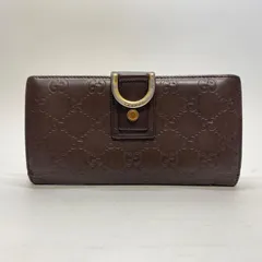 3147 GUCCI グッチ 長財布 ダークブラウン シマレザー ホース GG ホック ラウンドファスナー