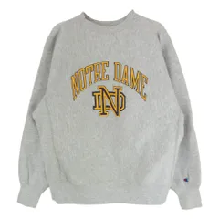 Champion チャンピオン USA製 80s 90s トリコタグ REVERSE WEAVE NOTRE DAME リバースウィーブ ノートルダム グレー スウェット グレー系 L【中古】