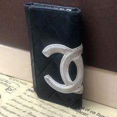 CHANEL ブラック キルティング 長財布 認証カード付き - メルカリ