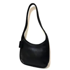 COACH オールドコーチ エルゴ ショルダーバッグ レザー ブラック 9020
