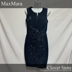 最終価格！  【極上美品Sランク】 Max Mara 白タグ マックスマーラ ワンピース IT 38 7号 Sサイズ相当 ブラック