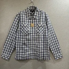 新品タグ付き　COMME CA ISMコムサイズム　チェック柄　ジップアップ　長袖　シャツ
