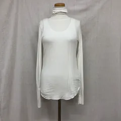 美品 BEAUTY&YOUTH 23AW 日本製 ベアフライスタートルネックカットソー ホワイト  FREE