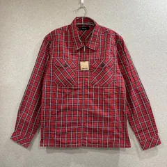 新品タグ付き　COMME CA ISMコムサイズム　チェック柄　ジップアップ　長袖　シャツ