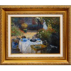 クロード・モネ、「The Luncheon」、厳選、希少大判画集・額装画