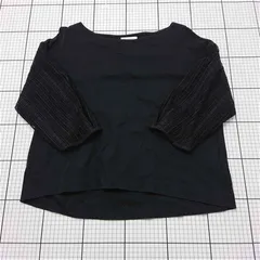 ◇ ⊂ ビューティ＆ユース ユナイテッドアローズ レーススリーブカットソー ブラック系 レディース E  【1601260015644】