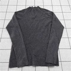 ◇ Θ ディスコート Discoat リブニットハイネックプルオーバー チャコールグレー レディース E  【1601210010903】