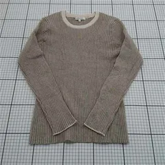 ◇ Θ グローバルワーク GLOBAL WORK リブニットセーター ベージュ系 M レディース E  【1601210010873】