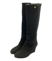 トリーバーチ ロングブーツ ウェッジソール スエード レディース SIZE 6 1/2 M (23.5cm) Tory Burch