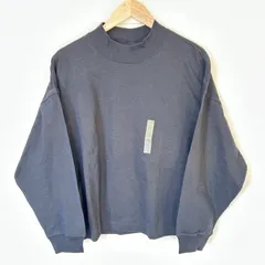 新品タグ付き◎ビッグサイズ◎(^w^)b UNIQLO U ユニクロユー モックネックTシャツ 長袖 ロンT カットソー コットン 綿100% トップス シンプル ベーシック デイリー タウンユース ブラック 黒 レディース サイズXL