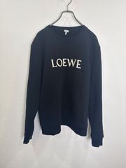なかさん様様LOEWE ロエベ スウェットトレーナー 刺繍 ロゴ メンズ 黒