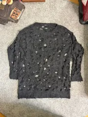 DIESEL ディーゼル 펀칭 ディテール グランジ ニット