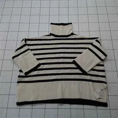 ◇ Θ GRL グレイル ボーダーリブタートルネックニット an1231 レディース E  【1601210001079】