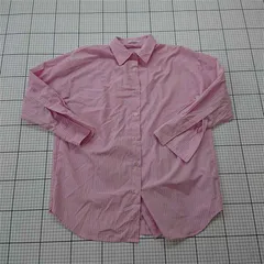 ◇ Θ ジーナシス JEANASIS JS063900MC ピンク系ストライプシャツ Fサイズ レディース E  【1601210001284】