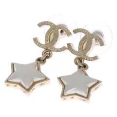 CHANEL (シャネル) スターモチーフ ココマーク ピアス パール ゴールド