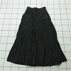 ◇ Θ サニーレーベル アーバンリサーチ ドット柄フレアスカート ブラック系 レディース E  【1601260015743】