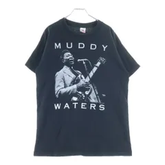 VINTAGE (ヴィンテージ) 90's MUDDY WATERS マディウォーターズ プリント半袖Tシャツ カットソー ブラック