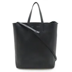 CELINE セリーヌ バーティカル カバ スモール トートバッグ 2WAY ショルダーバッグ 斜め掛け バイカラー レザー ブラック 黒 189813