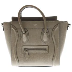 CELINE (セリーヌ) ラゲージ ナノ 2WAY ハンドバッグ ショルダーバッグ ブラウン レザー