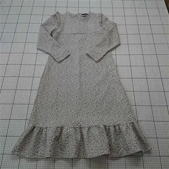 ◇ Θ ラジエム La-gemme 花柄フリルロングワンピース ベージュ系 レディース Mサイズ E  【1601260016597】