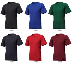 デサント DESCENTE 丸首半袖アンダーシャツ  DB5SUD10M RD00 レッド