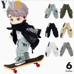 オビツ11 ドール服 ob11 ワイドポケット付きカーゴパンツ 撮影小物 ぬい撮り 人形用 12分ドール 12分の1 ねんどろいどどーる YMY 男の子 女の子兼用  ストリート系 ミニチュア衣装d-16