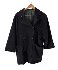  MaxMara  PLACENZA マックスマーラ　ピーコート　イタリア製　レディース　ブラック　黒　サイズ40【Z1747】