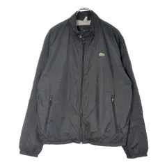 LACOSTE ラコステ ワンポイントロゴ ナイロンジャケット ブラック(メンズ 56)中古 古着 X2824