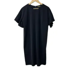 Leilian(レリアン) ワンピース サイズ13 L レディース美品  - ダークネイビー 半袖/ロング