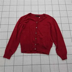 ◇ Θ アクアガレージ Aqua Garage カーディガン Lサイズ レッド系 レディース E  【1601260014623】