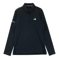 サイズ：M ADIDAS GOLF アディダスゴルフ HY0920 長袖ポロシャツ  ブラック系 [240101616741] ゴルフウェア レディース ストスト
