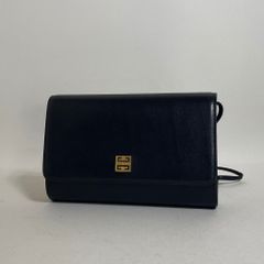 GIVENCHY ジバンシィ 4Gロゴ ヴィンテージ レザー ショルダーバッグ 