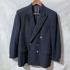 pierre cardin ピエールカルダン 80's vintage ウール エンブレムボタン ダブル ブレザー テーラード ジャケット size.46 (M) ネイビーのサムネイル