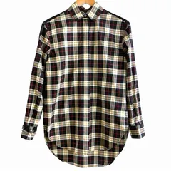 BURBERRY LONDON ENGLAND バーバリー ロンドン イングランド  ノバチェック  サテンライン入り  長袖シャツ レディース UK 6 US 4 IT 38 170/80A 36